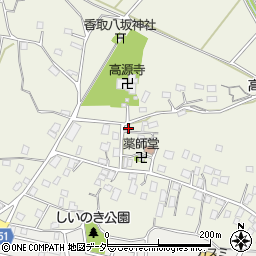 茨城県取手市下高井1308周辺の地図