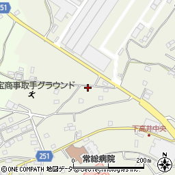 茨城県取手市下高井2085周辺の地図