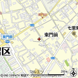 埼玉県さいたま市見沼区東門前周辺の地図