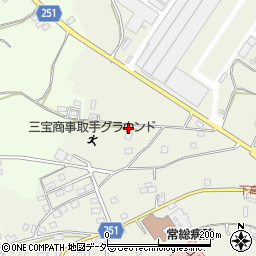 茨城県取手市下高井2084周辺の地図