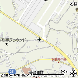 茨城県取手市下高井1068-6周辺の地図