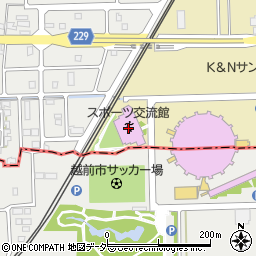 鯖江市役所　体育施設スポーツ交流館トレーニングジム周辺の地図