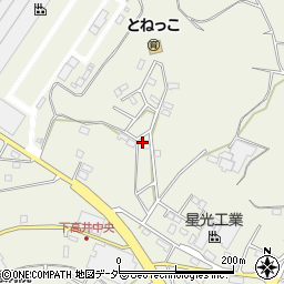 茨城県取手市下高井1078-9周辺の地図