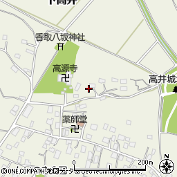 茨城県取手市下高井1337周辺の地図
