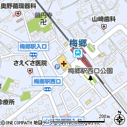 マツモトキヨシ梅郷駅前店周辺の地図
