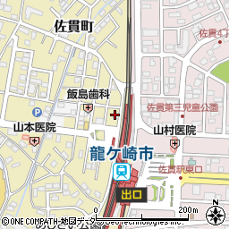 サンタスタイル佐貫西口駅前店周辺の地図