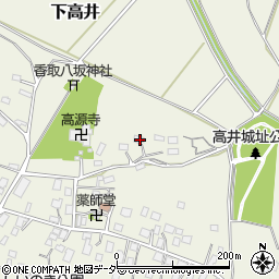 茨城県取手市下高井1338周辺の地図