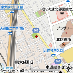 東大成中山道公園周辺の地図