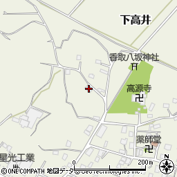 茨城県取手市下高井1227-2周辺の地図
