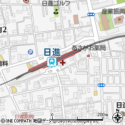 日進駅南口自転車駐車場周辺の地図