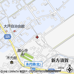 新方須賀自治会館周辺の地図