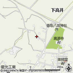 茨城県取手市下高井1228-2周辺の地図