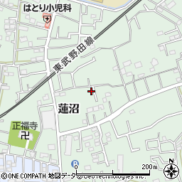 埼玉県さいたま市見沼区蓮沼1167-2周辺の地図