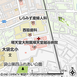 順天堂大学医学部附属　順天堂越谷病院周辺の地図