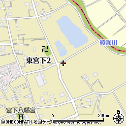埼玉県さいたま市見沼区東宮下周辺の地図
