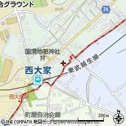 埼玉県坂戸市森戸589周辺の地図