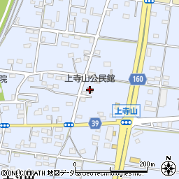 上寺山公民館周辺の地図