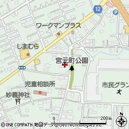 埼玉県川越市宮元町周辺の地図