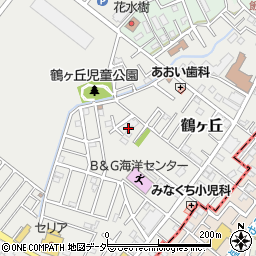 埼玉県鶴ヶ島市鶴ヶ丘周辺の地図
