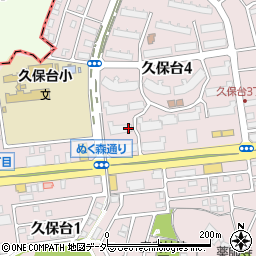 茨城県龍ケ崎市久保台周辺の地図