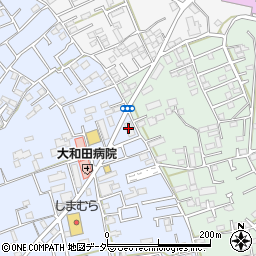 埼玉縣信用金庫大和田支店周辺の地図