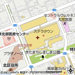 株式会社ニコニコ堂ヤマハ音楽教室　大宮ステラタウンセンター周辺の地図