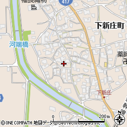 福井県鯖江市下新庄町53-22周辺の地図