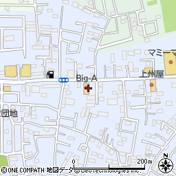 ビッグ・エー　野田山崎店周辺の地図