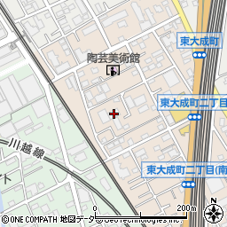 桜和倉庫周辺の地図