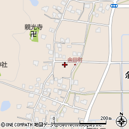 余田公民館周辺の地図
