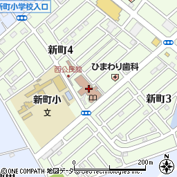 鶴ヶ島市役所　西児童館周辺の地図