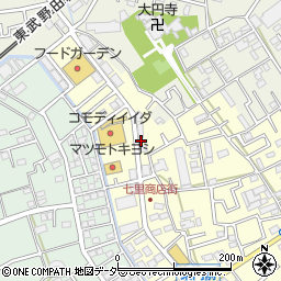 美容室アルファ　七里店周辺の地図
