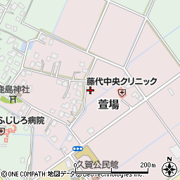 茨城県取手市萱場周辺の地図