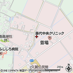 茨城県取手市萱場周辺の地図