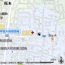 ピザーラ野田店周辺の地図