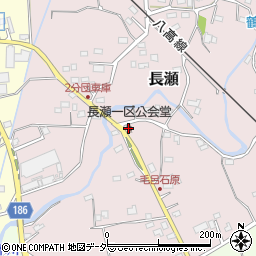 長瀬一区公会堂周辺の地図