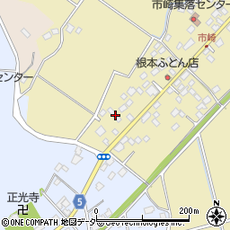 茨城県稲敷市市崎446-2周辺の地図