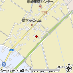 茨城県稲敷市市崎402周辺の地図