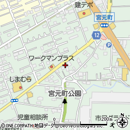 川越宮元郵便局周辺の地図
