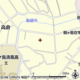 埼玉県鶴ヶ島市高倉周辺の地図