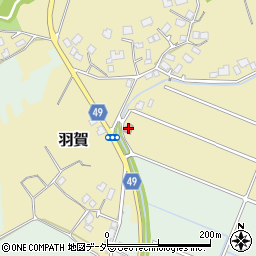 羽賀公民館周辺の地図