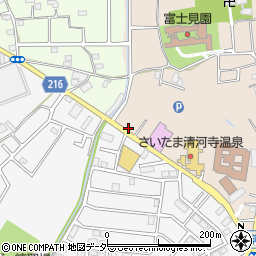 埼玉県さいたま市西区清河寺668周辺の地図