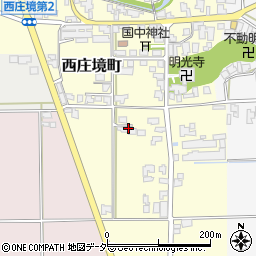 福井県越前市西庄境町周辺の地図