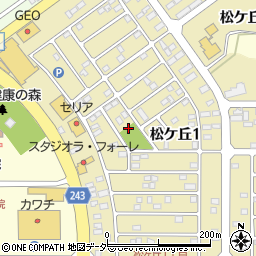 茨城県龍ケ崎市松ケ丘1丁目周辺の地図