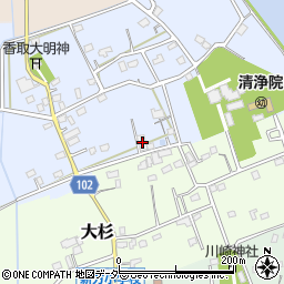 埼玉県越谷市大松88周辺の地図