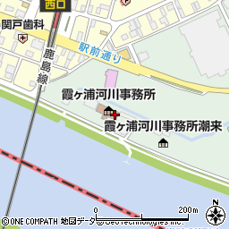 関東地方整備局　霞ケ浦河川事務所水質事故ホットライン周辺の地図