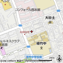 埼玉県さいたま市北区土呂町361周辺の地図