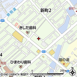 埼玉県鶴ヶ島市新町周辺の地図
