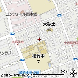 埼玉県さいたま市北区土呂町412周辺の地図
