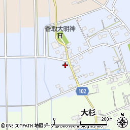 埼玉県越谷市大松183-2周辺の地図